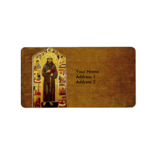 Saint Francis of Assisi Medieval Iconography Label