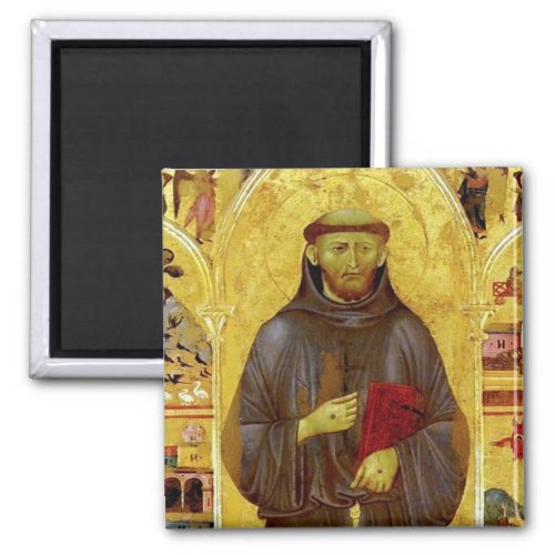 Saint Francis of Assisi Medieval Iconography Magnet
