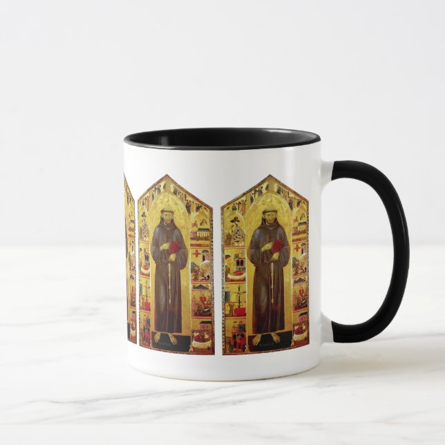 Saint Francis of Assisi Medieval Iconography Mug (Right)