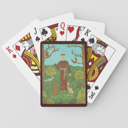 Saint Francis of Assisi Poker Cards