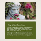 Saint Francis of Assisi Prayer Cards (Front & Back)