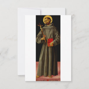 Saint Francis of Assisi Sacred Holy Card