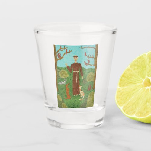 Saint Francis of Assisi Shot Glass