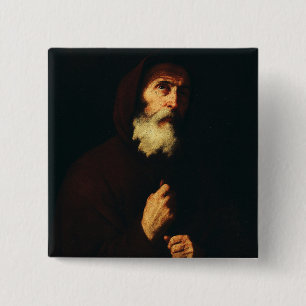 Saint Francis of Paola Button