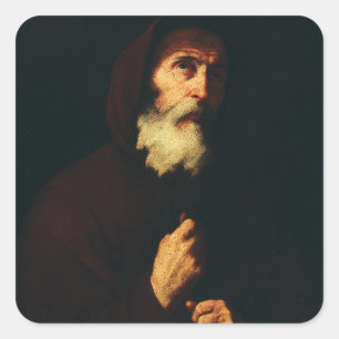 Saint Francis of Paola Square Sticker
