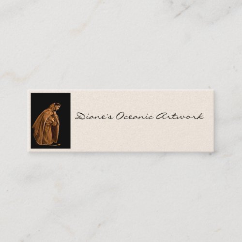 Saint Francis on His Knees Mini Business Card