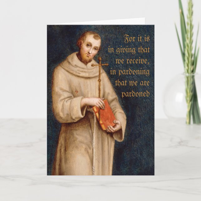Saint Francis' prayer CC0732 Raphael Greeting Card (Front)