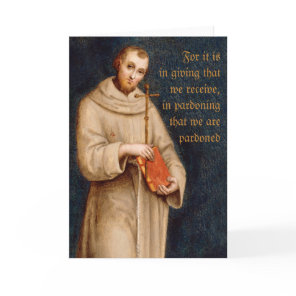 Saint Francis' prayer CC0732 Raphael Greeting Card