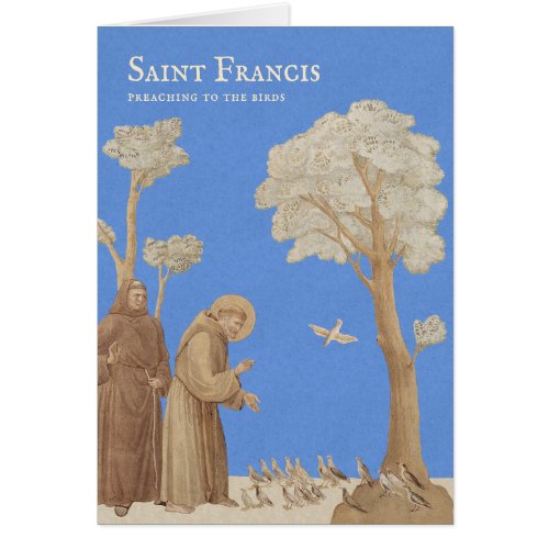 Saint Francis preaching to the birds CC1166 Card