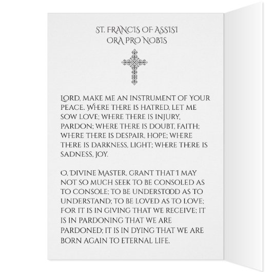 Saint Francis | Stained Glass | Peace Prayer (Inside (Left))