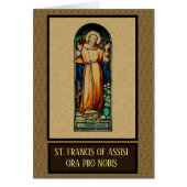 Saint Francis | Stained Glass | Peace Prayer (Front)
