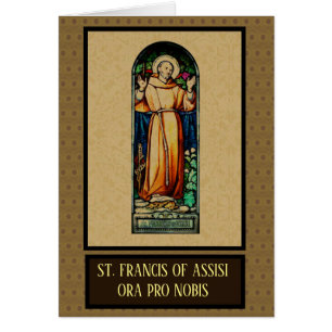 Saint Francis   Stained Glass   Peace Prayer Cards
