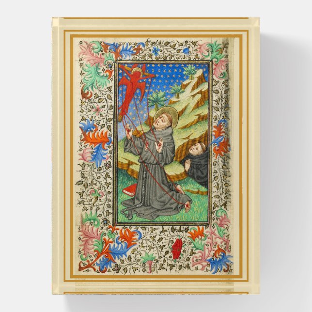 Saint Francis stigmata Paperweight (Vertical)