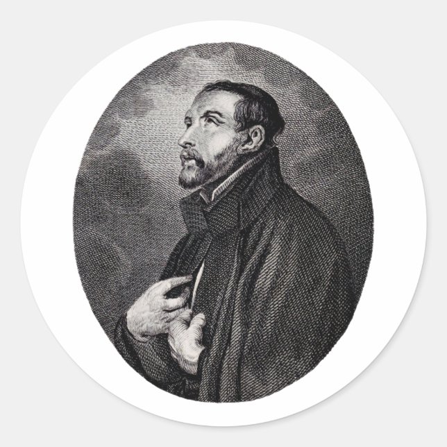 Saint Francis Xavier Classic Round Sticker (Front)