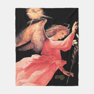 Saint Gabriel the Archangel Fleece Blanket