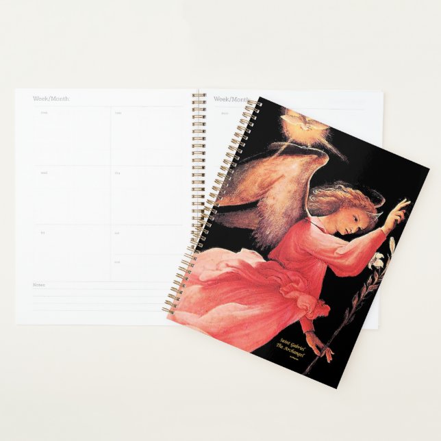 Saint Gabriel the Archangel with Prayer Planner (Display)