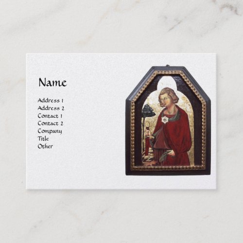 SAINT GALGANO black white metallic gold Business Card