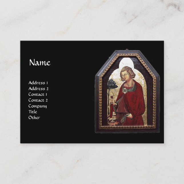 SAINT GALGANO / LEGEND OF THE SWORD IN THE ROCK BUSINESS CARD (Front)