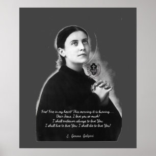 SAINT GEMMA GALGANI POSTER