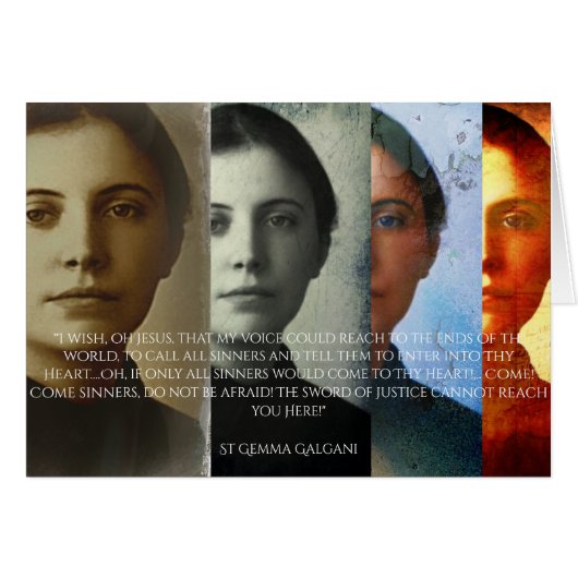 SAINT GEMMA...I WISH... CARDS (Front Horizontal)