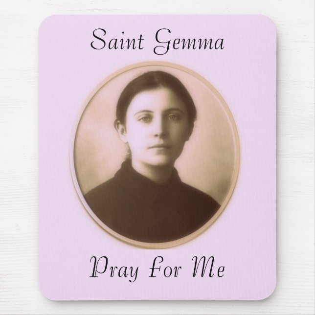 SAINT GEMMA PRAY FOR ME MOUSE PAD (Front)