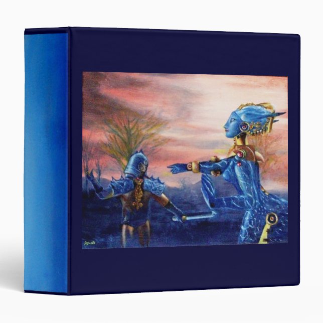 SAINT GEORGE AND ALIEN DRAGON BINDER (Front/Spine)