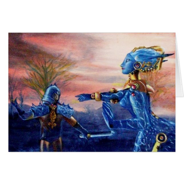 SAINT GEORGE AND ALIEN DRAGON CARDS (Front Horizontal)