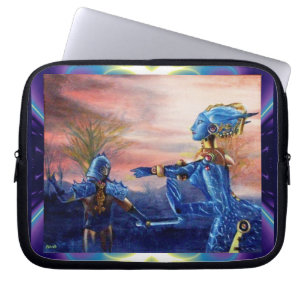 SAINT GEORGE AND ALIEN DRAGON LAPTOP SLEEVE