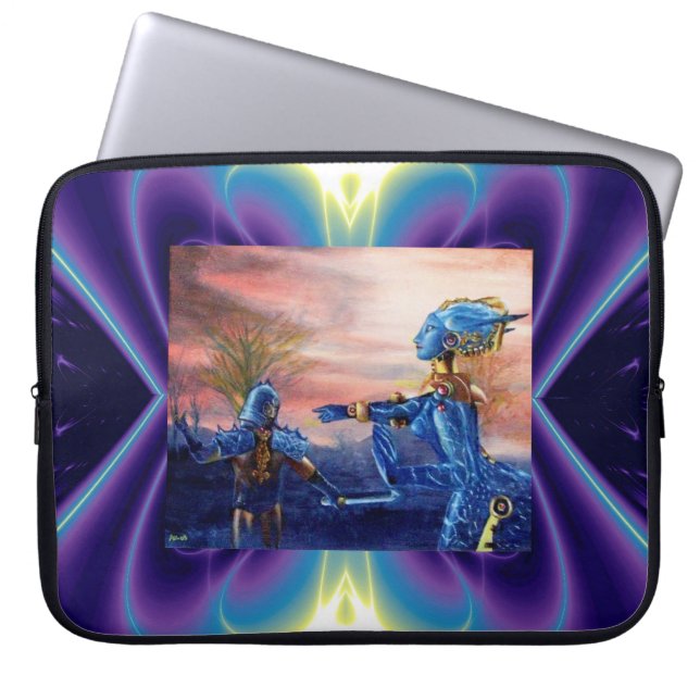 SAINT GEORGE AND ALIEN DRAGON LAPTOP SLEEVE (Front)