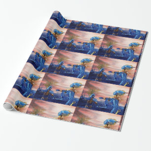 SAINT GEORGE AND ALIEN DRAGON WRAPPING PAPER