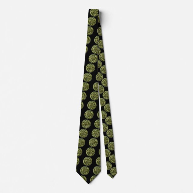 SAINT GEORGE AND DRAGON MEDALLION TIE (Front)