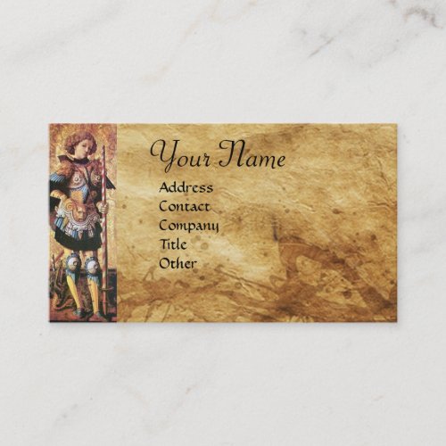 SAINT GEORGE AND DRAGON Monogram Business Card