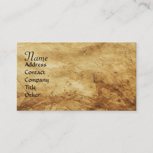 SAINT GEORGE AND DRAGONparchment Business Card