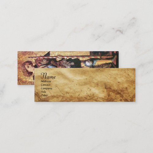 SAINT GEORGE AND DRAGONparchment Mini Business Card