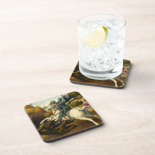 Saint George and the Dragon, 1506 by Raphael Beverage Coaster