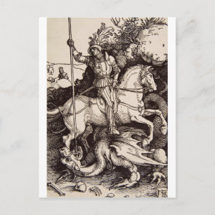 Saint George and the Dragon by Durer Postcard
