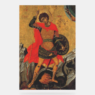 Saint George and the Dragon Great Martyr Acrylic Sign