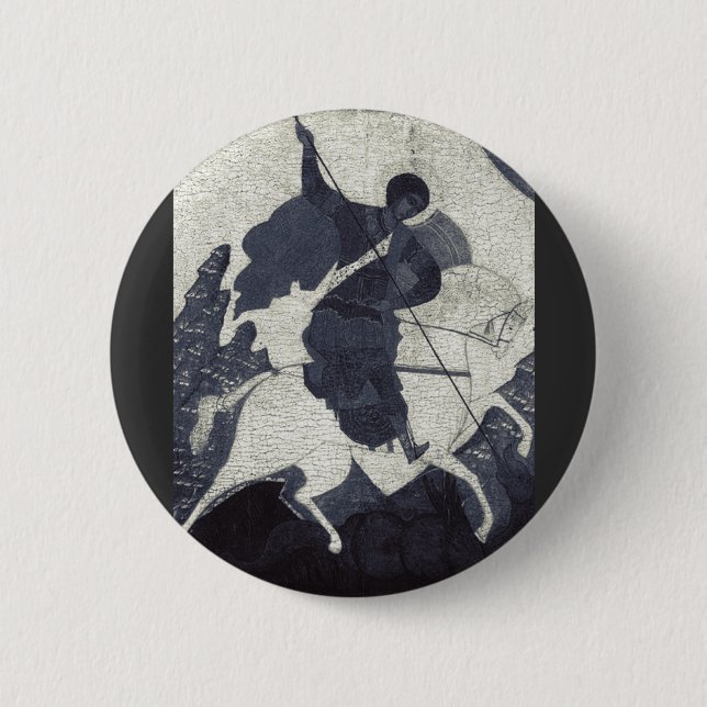 Saint George and the Dragon Great Martyr  Button (Front)