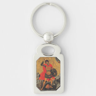 Saint George and the Dragon Great Martyr Keychain
