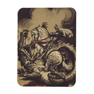 Saint George and the Dragon Great Martyr Magnet