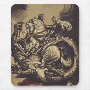 Saint George and the Dragon Great Martyr Mouse Pad
