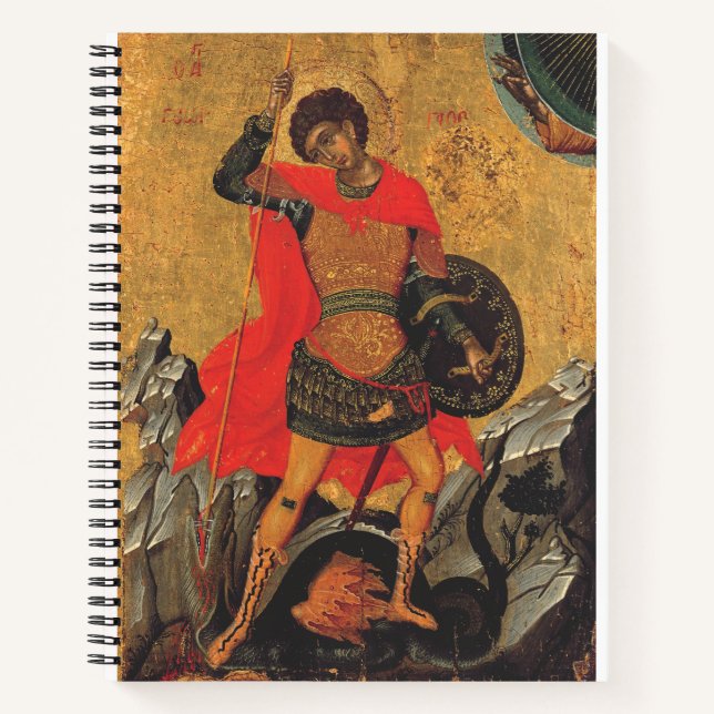 Saint George and the Dragon Great Martyr  Notebook (Front)