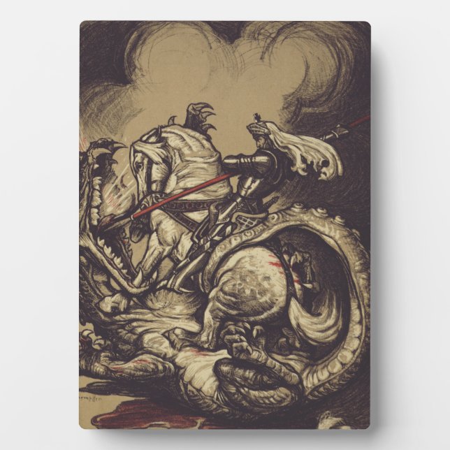 Saint George and the Dragon Great Martyr  Plaque (Front)