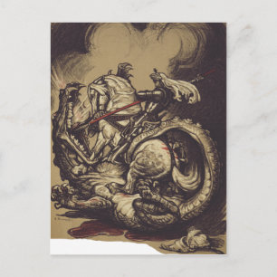 Saint George and the Dragon Great Martyr Postcard