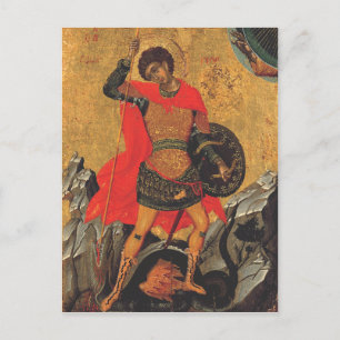 Saint George and the Dragon Great Martyr  Postcard