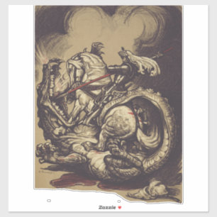 Saint George and the Dragon Great Martyr Sticker