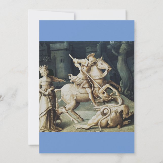 Saint George and the Dragon  Invitation (Front)