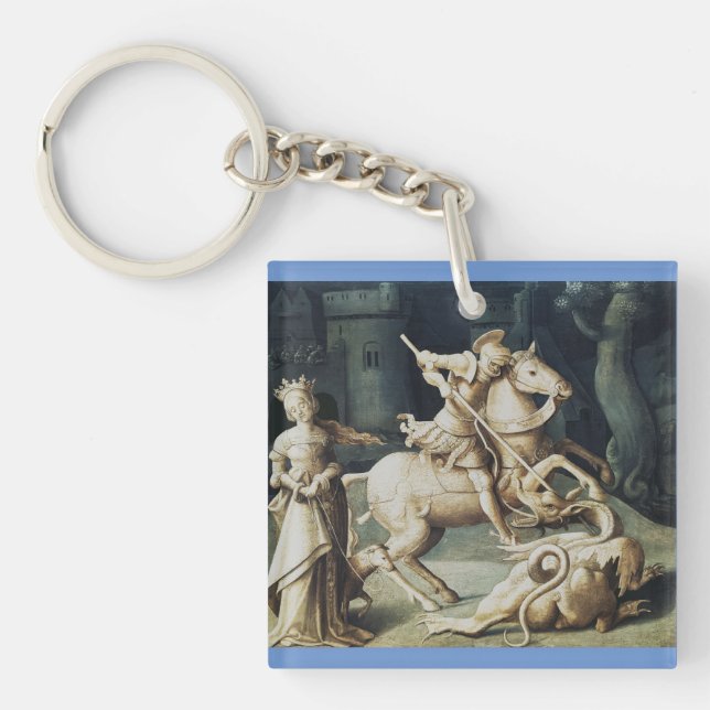 Saint George and the Dragon  Keychain (Front)