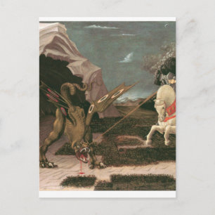 Saint George and the Dragon; Paolo Uccello; c.1460 Postcard