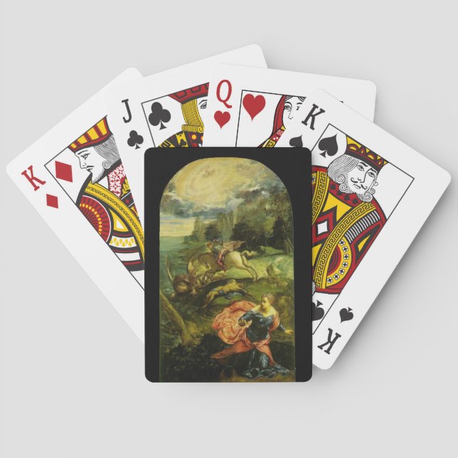 SAINT GEORGE AND THE DRAGON POKER CARDS (Back)
